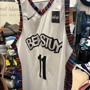 BED-STUY #11 White Basketball Jersey Irving